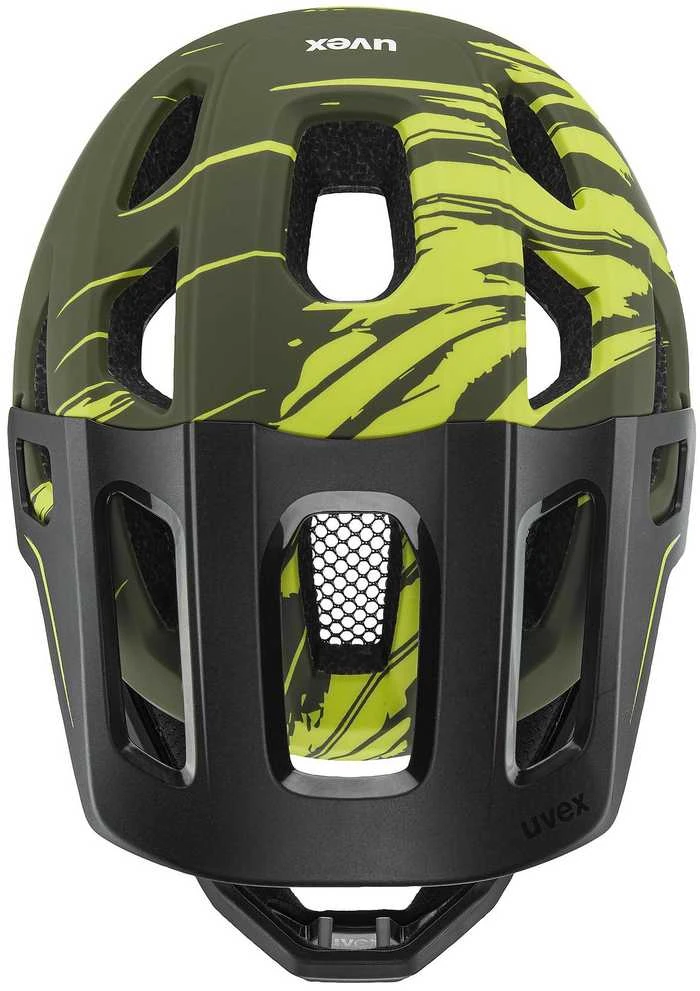 Šalmas Uvex react jr fullface dark olive matt-52-56 CM