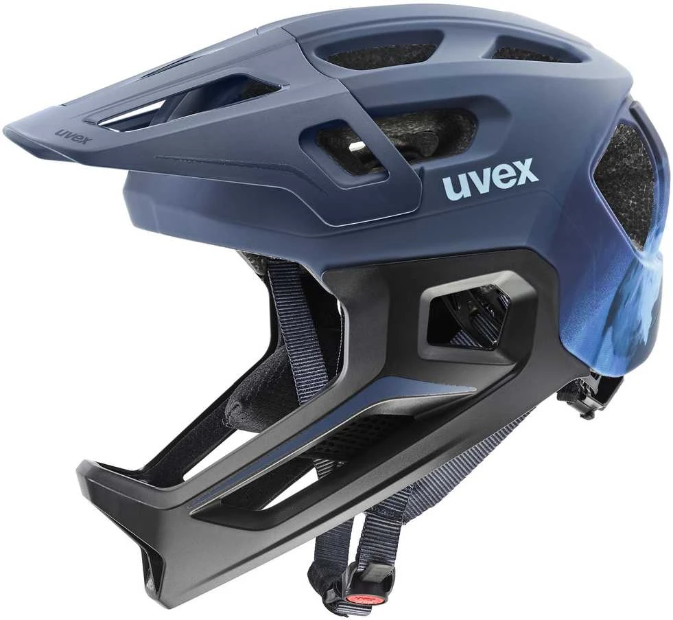 Šalmas Uvex react jr fullface dusk mėlynas matt-52-56 CM