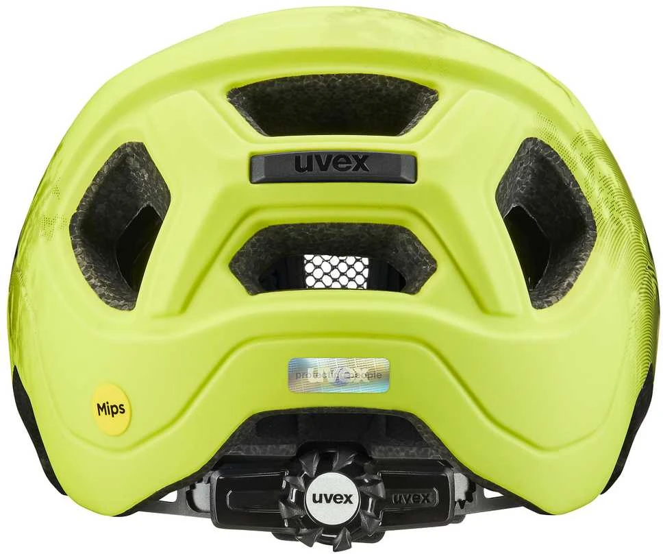 Šalmas Uvex react jr. MIPS lime - juodas-52-56CM