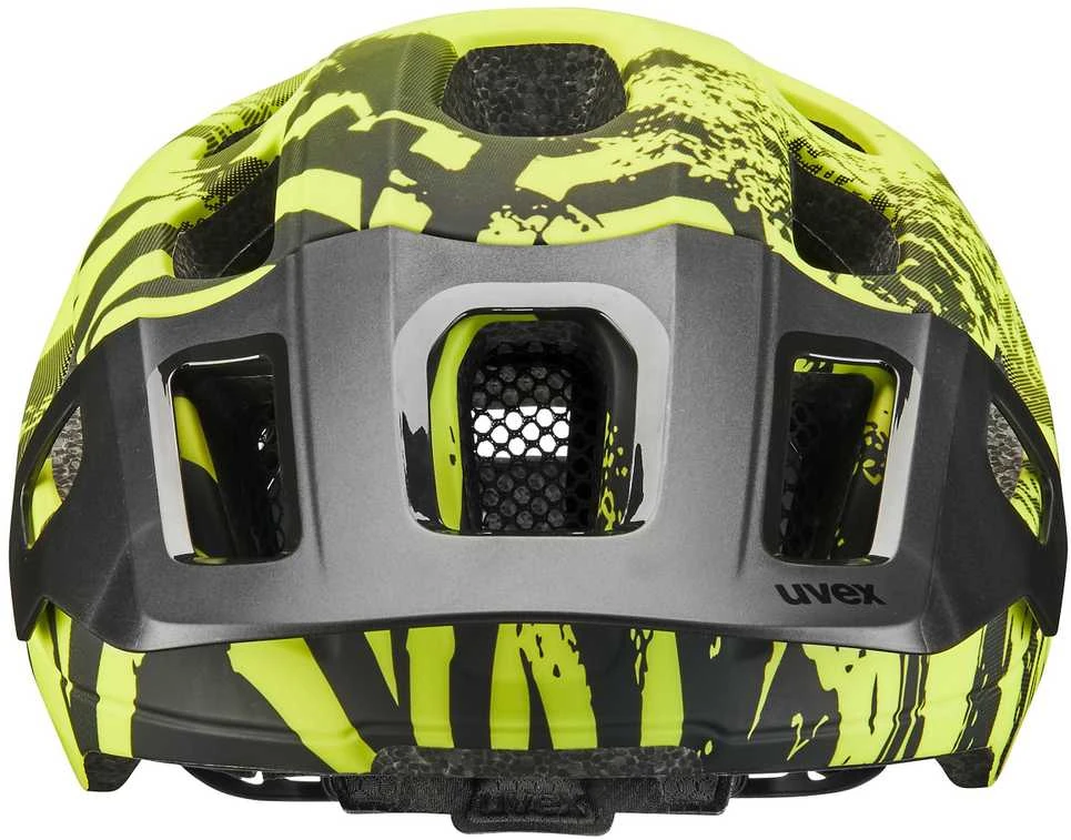 Šalmas Uvex react jr. MIPS lime - juodas-52-56CM
