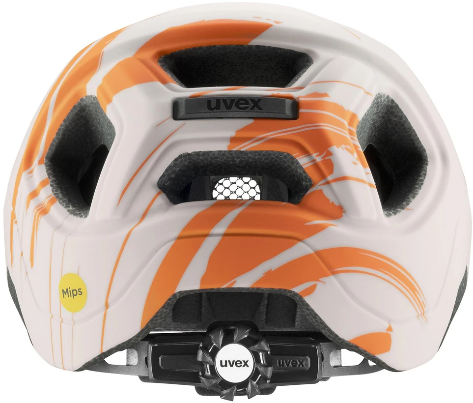 Šalmas Uvex react jr. Mips warm pilkas-oranžinis matt-52-56CM