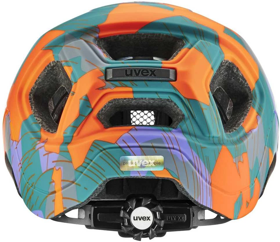 Šalmas Uvex react jr. papaya camo matt-52-56CM