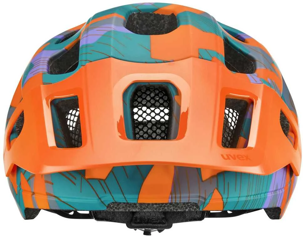 Šalmas Uvex react jr. papaya camo matt-52-56CM