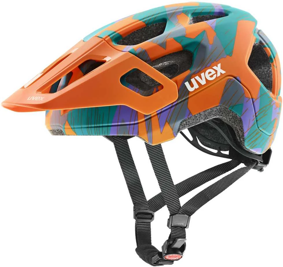 Šalmas Uvex react jr. papaya camo matt-52-56CM
