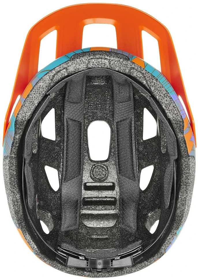 Šalmas Uvex react jr. papaya camo matt-52-56CM