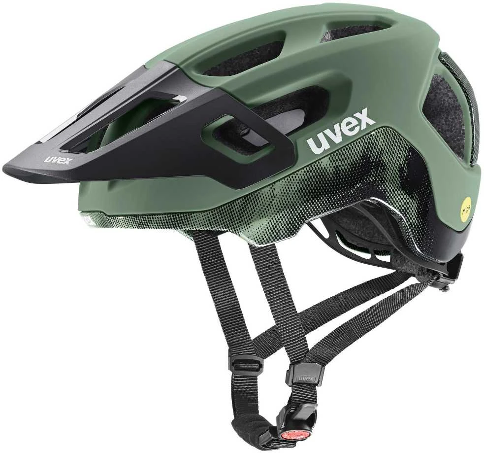 Šalmas Uvex react MIPS moss žalias-juodas matt-56-59CM