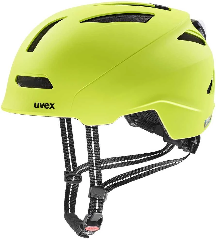 Šalmas Uvex urban planet LED lime matt-54-58CM