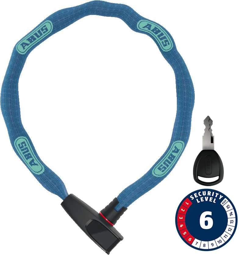 Spyna Abus 6806K/85 NEON mėlynas (square chain)