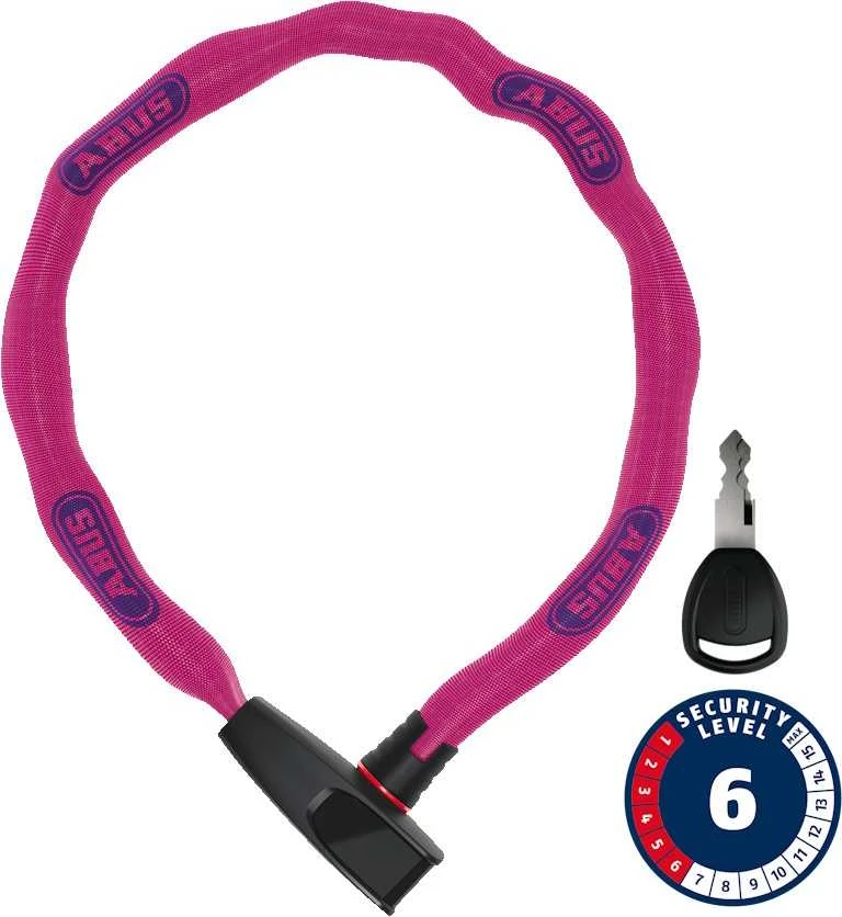Spyna Abus 6806K/85 NEON pink (square chain)