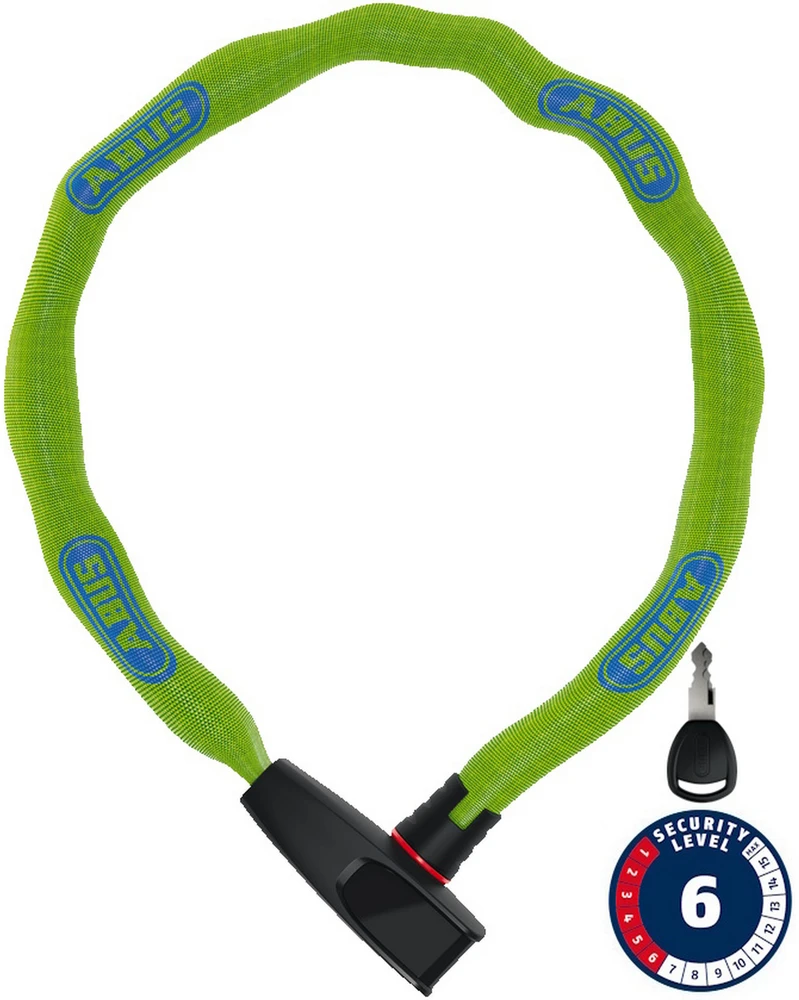 Spyna Abus 6806K/85 NEON žalias (square chain)
