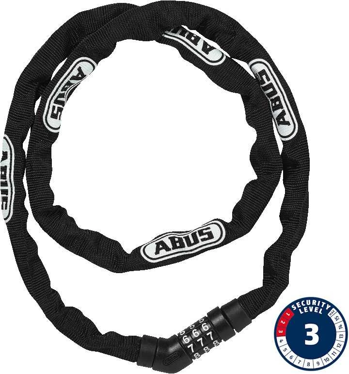 Abus Germany Spyna Abus Chain Steel-O-Chain 4804C/110 juodas