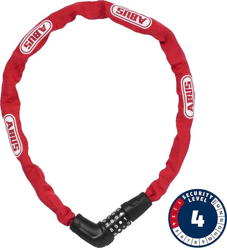 Spyna Abus Steel-O-Chain 5805C/75 raudona