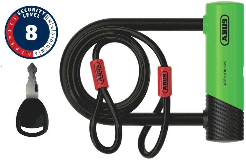 Abus Germany Spyna Abus Ultra Mini 410K/150HB140 žalias SH + Cobra 10/120
