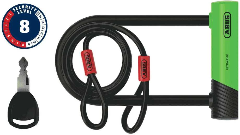 Abus Germany Spyna Abus Ultra Mini 410K/150HB180 žalias SH + Cobra 10/120