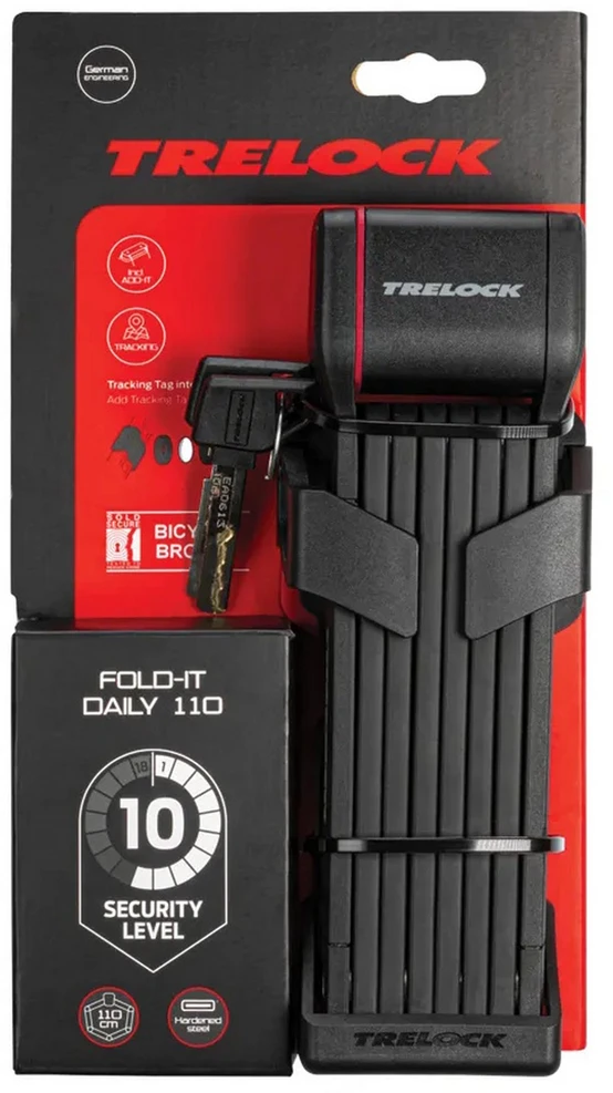 Spyna Trelock FOLD-IT Daily 130cm, Smart-/Air-Tag