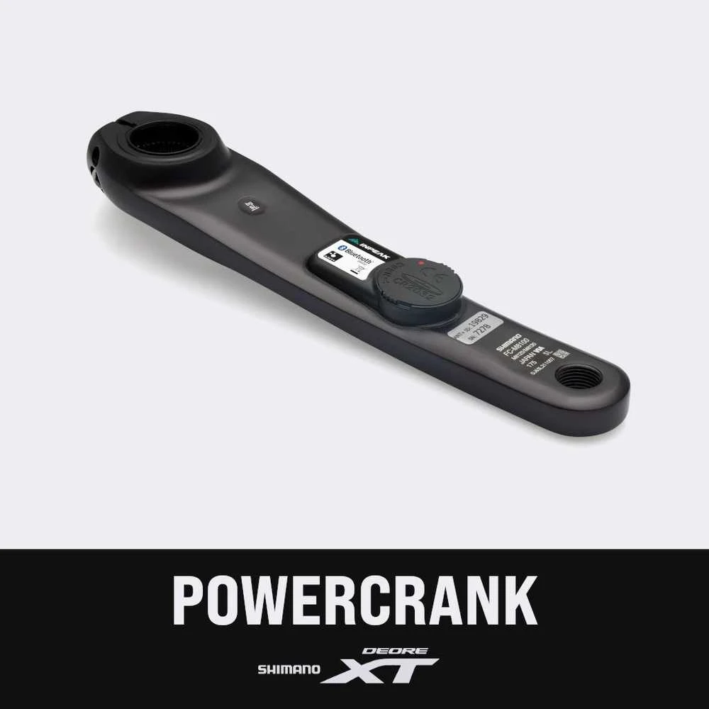 Švaistiklis su galios matuokliu INPEAK Powercrank Shimano XT FC-M8100-175MM