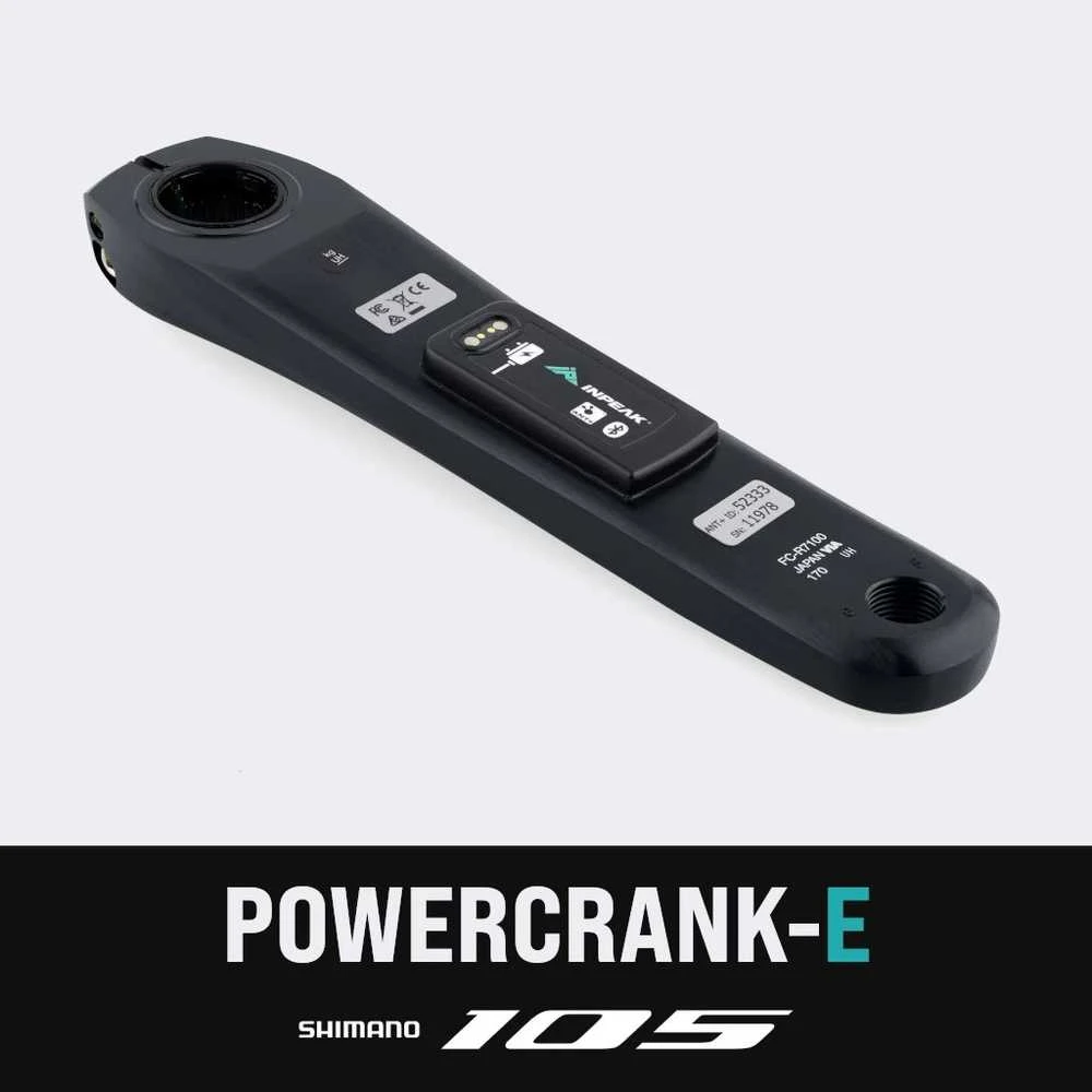 Švaistiklis su galios matuokliu INPEAK Powercrank-E Shimano 105 FC-R7100-170MM