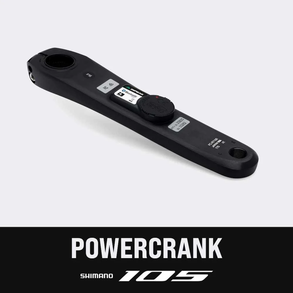 Švaistiklis su galios matuokliu INPEAK Powercrank Shimano 105 FC-R7100-170MM