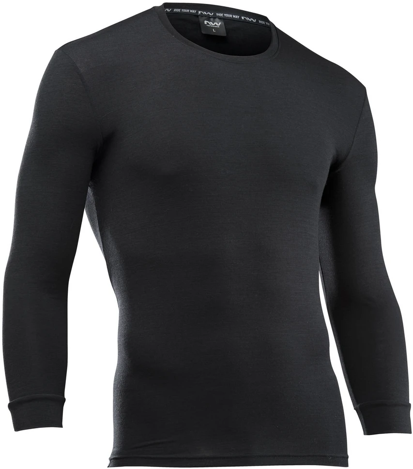 Termo apatiniai Northwave Surface Merino L/S juodas-XL