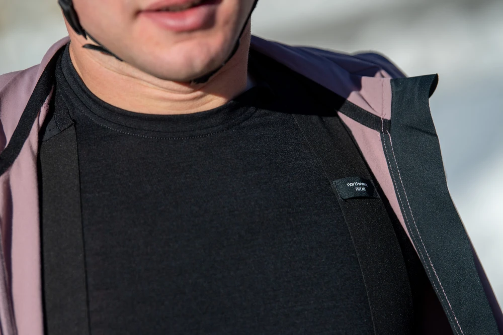 Termo apatiniai Northwave Surface Merino L/S juodas-XL