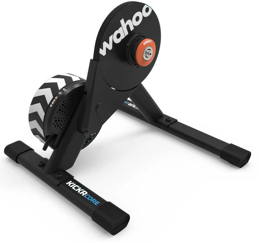 Interaktyvus dviračio treniruoklis Wahoo KICKR CORE 2 su Zwift Cog and Click sistema