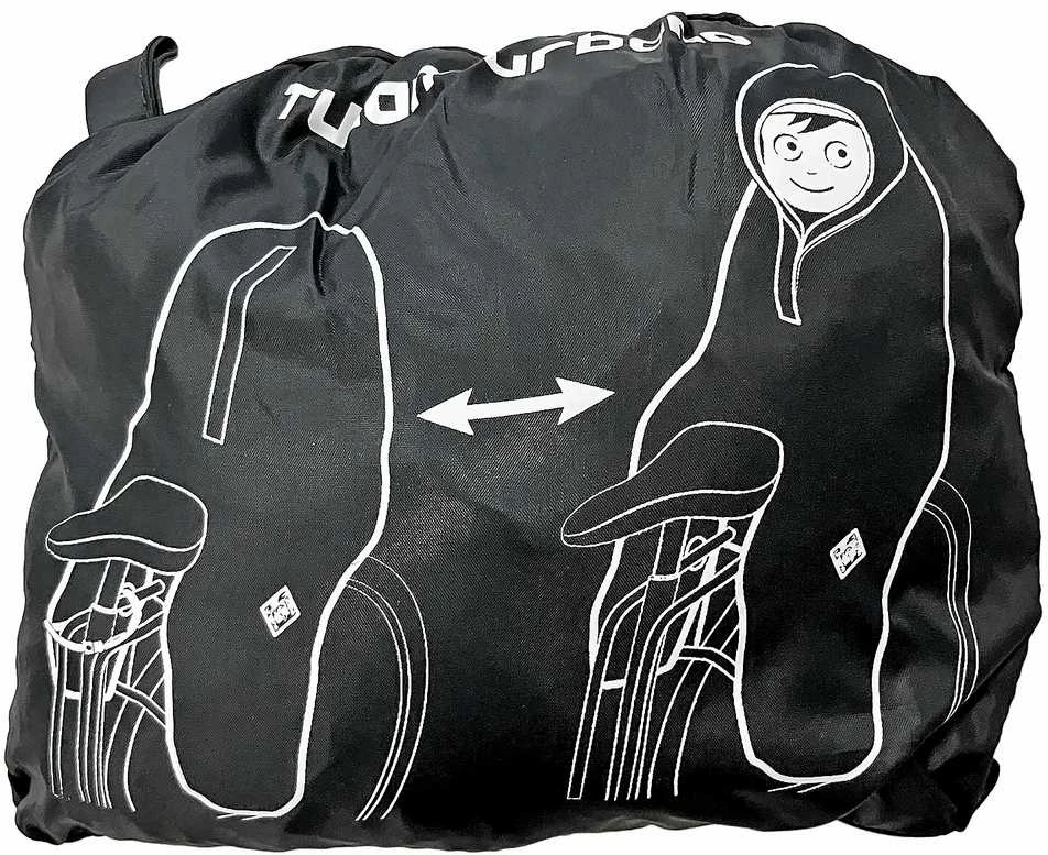 Uždangalas (pončas) nuo lietaus Bellelli rear seat juodas-yellow