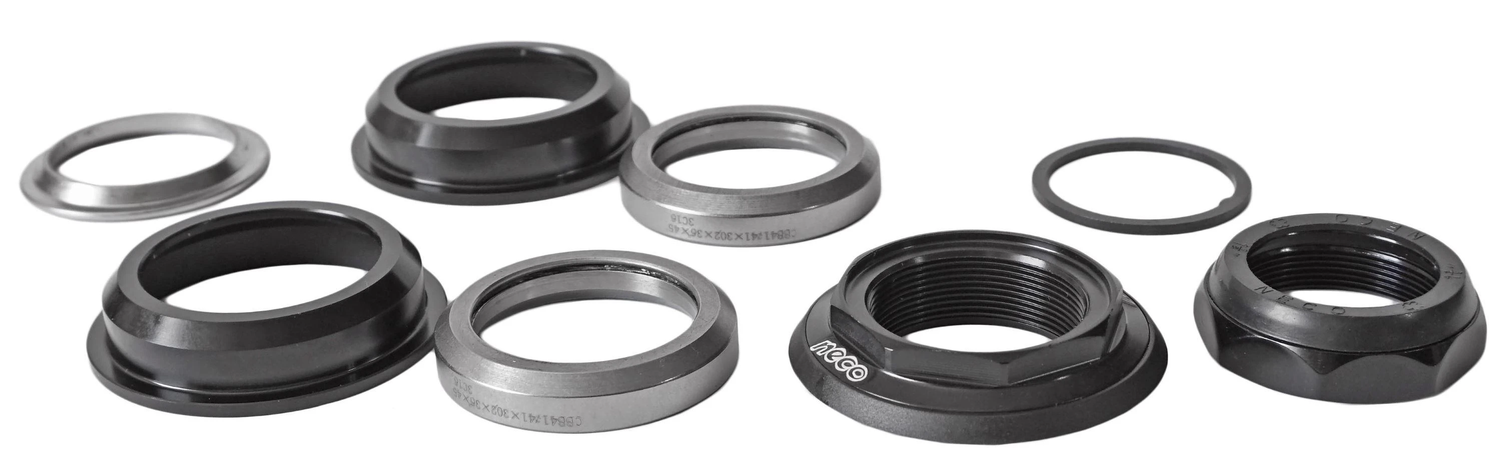 Vairo kolonėlė Alu Semi Integrated NECO 1-1/8"x44/50x30, H118N juodas