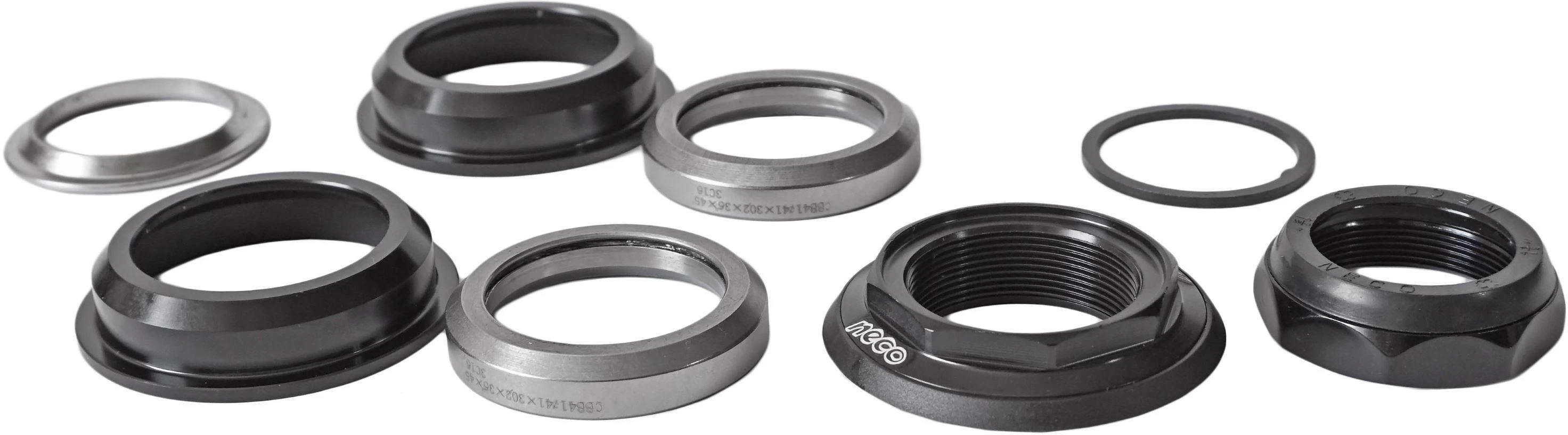 Vairo kolonėlė Alu Semi Integrated NECO 1-1/8"x44/50x30, H118N juodas