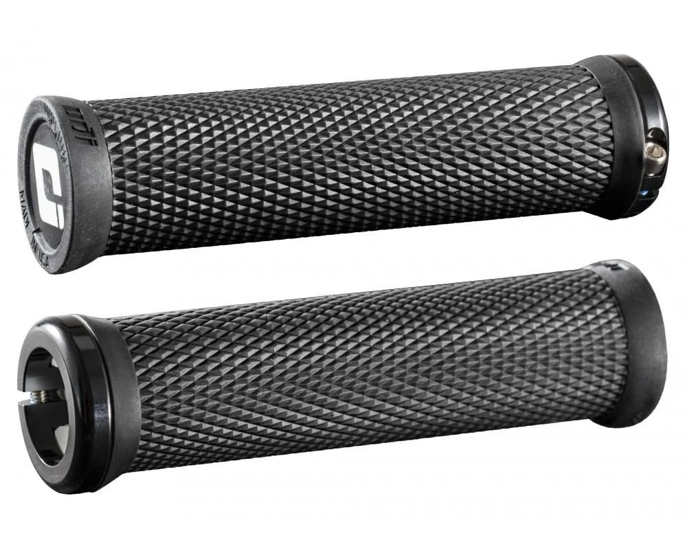 Vairo rankenėlės ODI Elite Motion V2.1 Lock-On, Juodas/Juodas