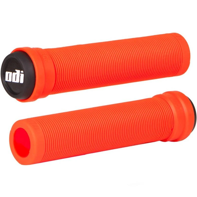 Vairo rankenėlės ODI Soft Longneck BMX Flangless 135mm Fire red