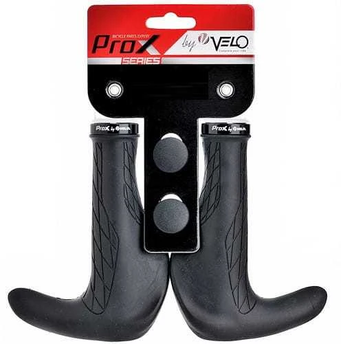 Velo Prox Vairo rankenėlės ProX VLG-1839AD2-L with Bar-Ends 140mm Lock-on juodas