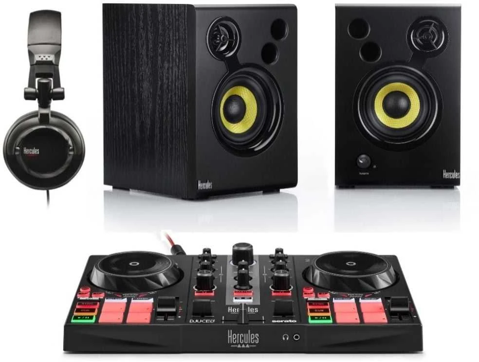 Hercules | DJ mokymosi rinkinys MK2 | Garsiakalbiai | USB jungtis