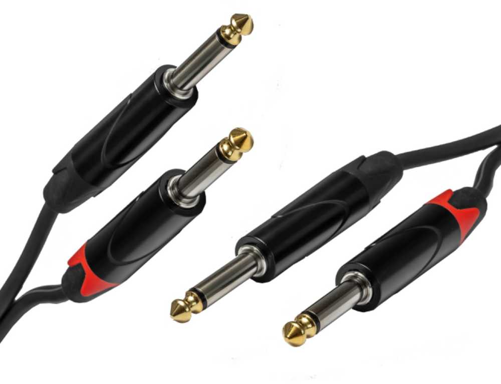 SOUND STATION QUALITY (SSQ) Jack SSQ JMJM3 – kabelis 2x lizdas mono, 6,3 mm - 2x lizdas mono, 6,3 mm, 3 m