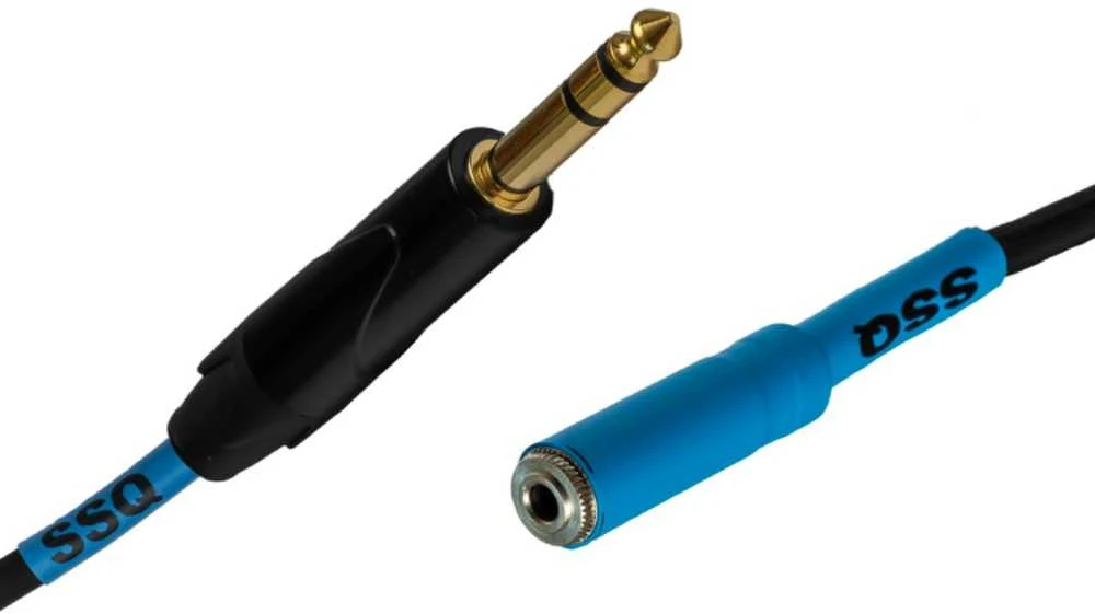 SSQ garso kabelis 6,3 mm kištukas ir 3,5 mm lizdas