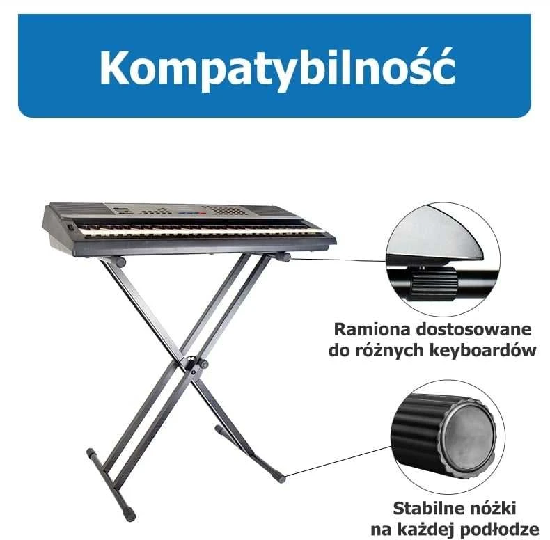 SOUND STATION QUALITY (SSQ) Garso stoties kokybė (ssq) SSQ KS2 - dvigubas klaviatūros stovas