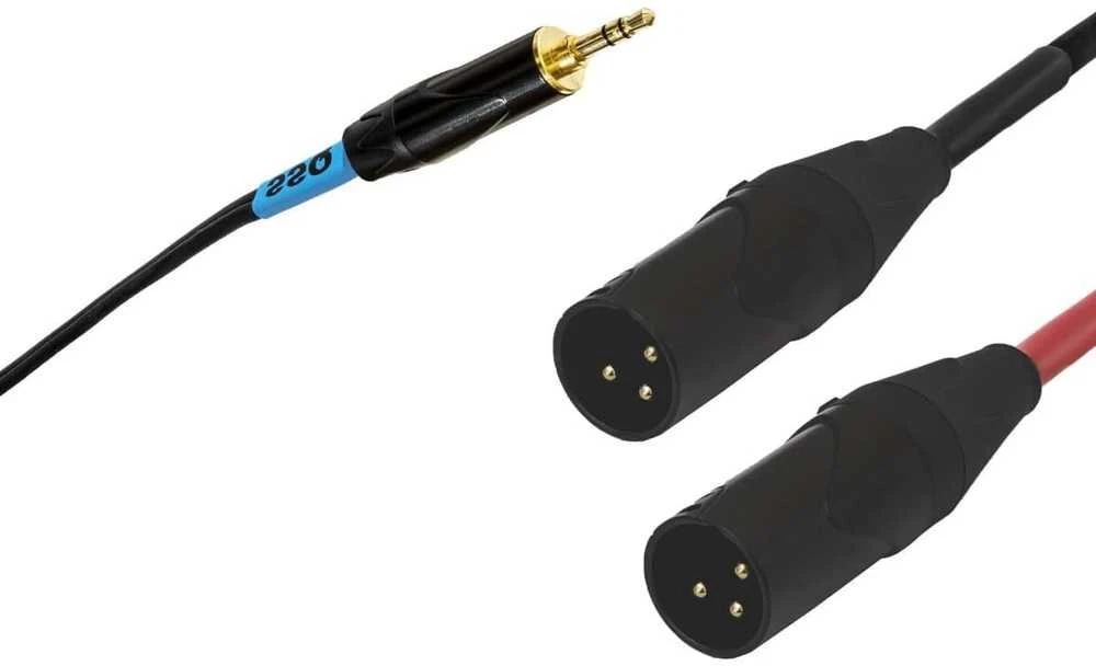 Garso stoties kokybė (ssq) SSQ MIXLR3 – stereofoninis kabelio lizdas 3,5 mm – 2 x XLR 3 m
