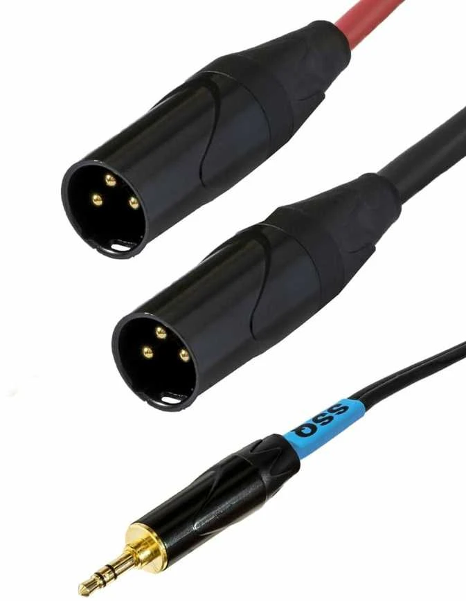 Garso stoties kokybė (ssq) SSQ MIXLR3 – stereofoninis kabelio lizdas 3,5 mm – 2 x XLR 3 m