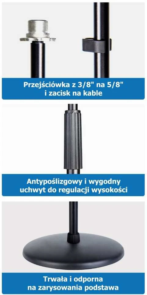SOUND STATION QUALITY (SSQ) Sound Station Quality Mikrofono Stovas - SSQ MS2 Tiesus