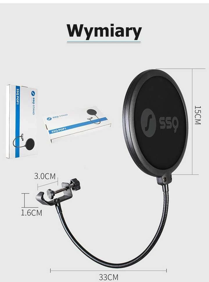 garso stoties kokybė (ssq) SSQ POP1 – dvigubas pop filtras