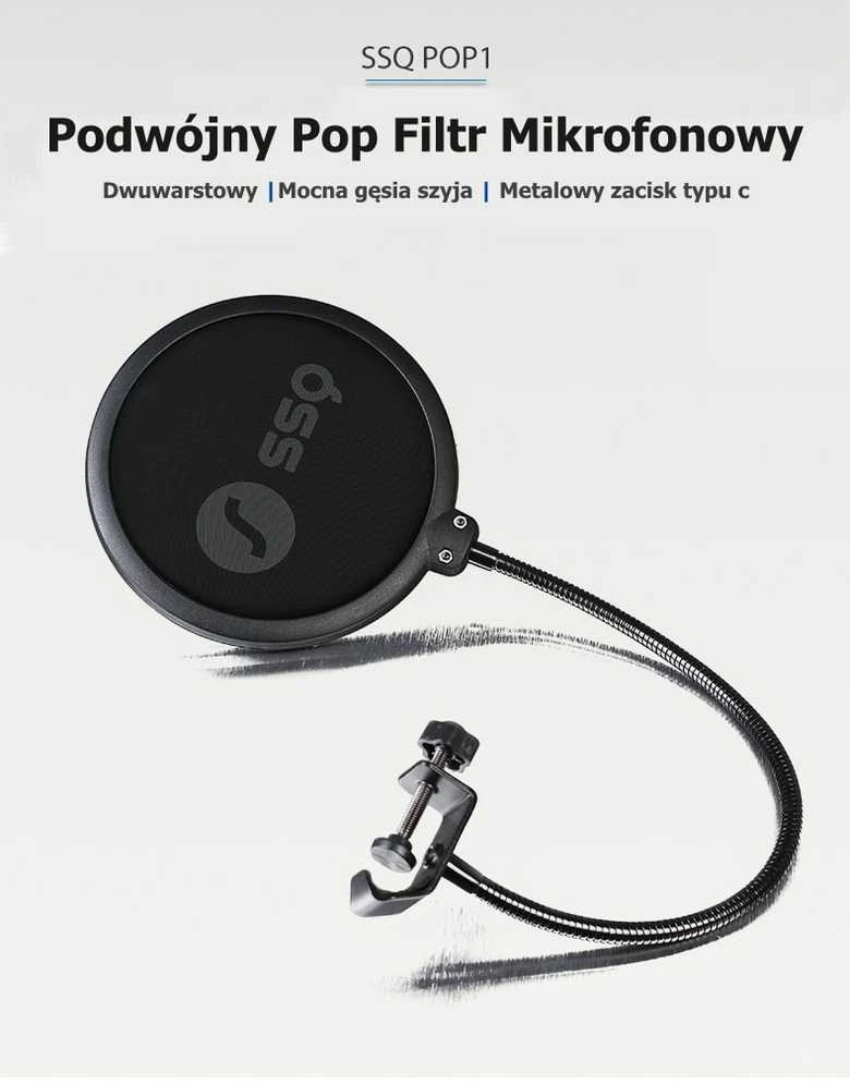 garso stoties kokybė (ssq) SSQ POP1 – dvigubas pop filtras