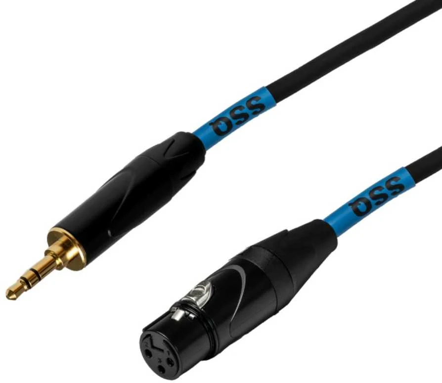 sound station quality (ssq) SSQ XLRMi0,5 - XLR moteriškas - stereo lizdas 3,5 mm kabelis, 0,5 m