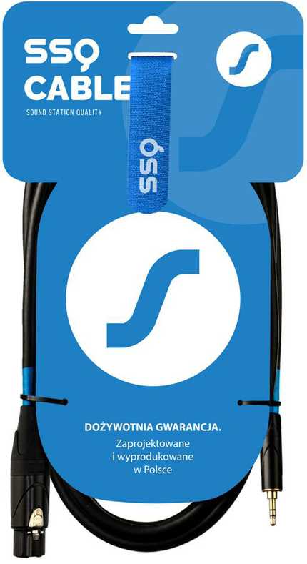 SOUND STATION QUALITY (SSQ) SSQ XLRMi3 - XLR lizdas - Jack stereo 3,5 mm laidas , 3 m