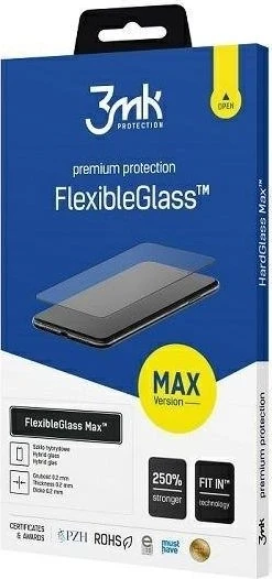 Apsauginis stiklas 3mk FlexibleGlass Max Juodas skirta Samsung Galaxy S21 Plus 5G