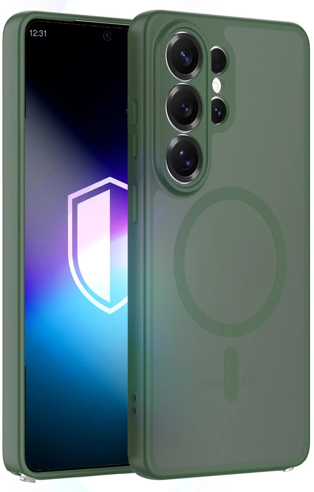 Dėklas 3mk Samsung Galaxy S26 Ultra - Misty MagCase Žalias
