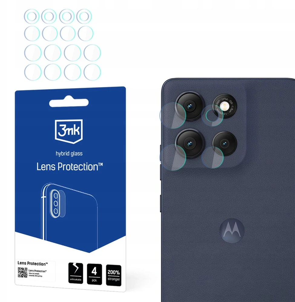 3Mk apsauga 3mk objektyvo apsauginis kameros stiklas, skirtas „Motorola Moto G86“ / „G86 Power“