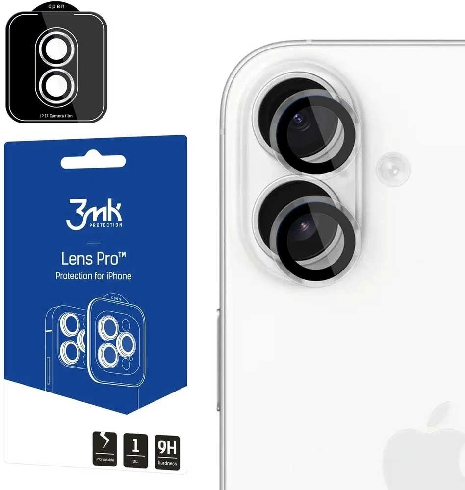 Apsauginis stikliukas kamerai 3mk Lens Pro Apple iPhone 17 skaidrus