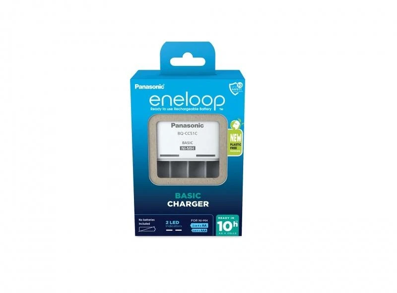 „Panasonic“ | „eneloop“ bazinis akumuliatorių įkroviklis | 2 arba 4 AA/AAA baterijos