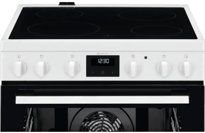 60 cm pločio baltos spalvos el keraminė viryklė Electrolux LKR64023AW