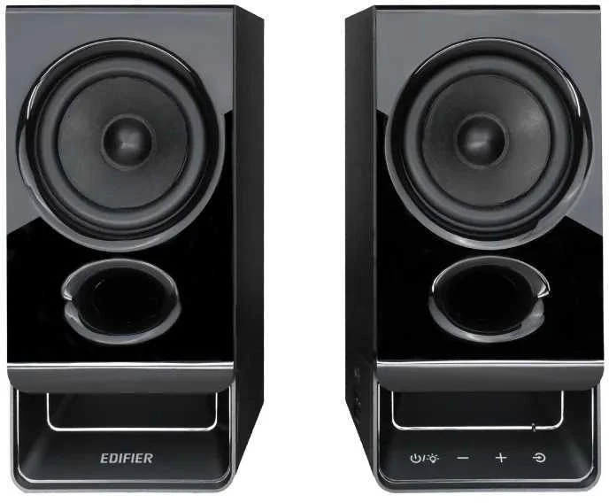 Kompiuterio kolonėlės Edifier USB-Powered Speaker | R20BT | 2.5 W + 2.5 W | Bluetooth | Belaidė jungtis | Juodas