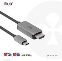 Club 3D CLUB3D USB Gen2 Type-C į HDMI 4K120Hz 8K60Hz HDR10 su DSC1.2 aktyviu M/M 3 m / 9,84 pėdų kabeliu